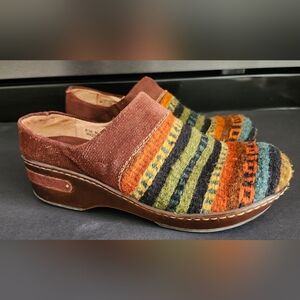 Born Multicolor Striped Mules